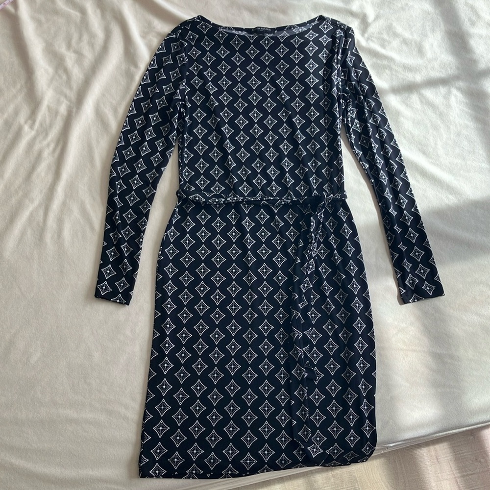 Banana Republic Black Patterned Dress